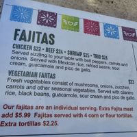 Veggie Fajitas are vegan when you specify no cheese/sour cream at Q'bole in Folsom