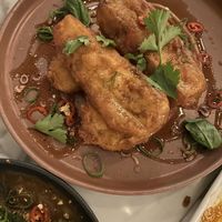 Tempura eggplantt  at Lotus in Highgate