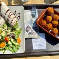 Vegan wraps - Vegan bitterballen at Van Houten Strandbar in Breskens