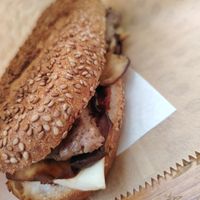 Meat roll - plenty of vegan options! at Picolit Food in Castellammare Del Golfo