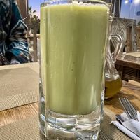 Avocado smoothie (with orange juice instead of milk)   at Timam du Chef in Tamraght