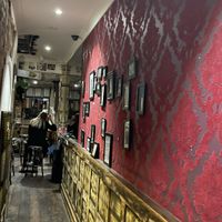 Velvet wallpaper !  at Alfred's Pizzeria in Perth