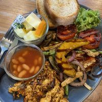 vegan breakfast bowl   at Lemon Thyme Cafe in Pai
