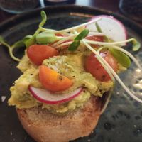 Avocado toast at Lemon Thyme Cafe in Pai