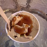 Lotus vegan cookie dough with caramell sauce  at Dapkies - Cookie Dough & Cookies in Munich