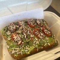 Wholesome Avo Toast for Take-Away (Ask w/o Cheese)  at Vitality Bowls in Modesto