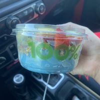Yesterdays Lunch - Blue Bliss Create Your Own (Minus Honey), Kiwi, Strawberry, Pineapple, and Chia Seeds - Small  at Vitality Bowls in Modesto