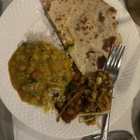 Dal, chickpeas, spicy cauliflower with ginger   at Chola in New York City