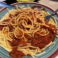 Spaghetti with marinara. Classic, simple, & comforting. Might order it with vegan cheese next time.  at Giovanni's Restaurant and Bar in Mammoth Lakes