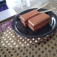 Tiramisú at Blue Point Falafel & Coffee in Yomitan