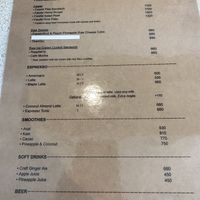 All Vegan menu.   at Blue Point Falafel & Coffee in Yomitan