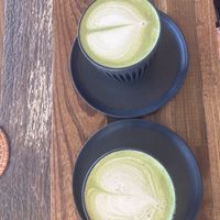 Matcha-Latte  at Blue Point Falafel & Coffee in Yomitan