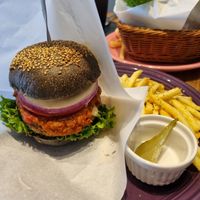 Cheese burger at Blue Point Falafel & Coffee in Yomitan