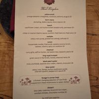 Menu  at Third Kingdom in New York City