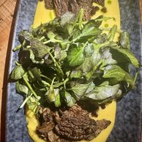 Morel with curry grits —my fave  at Third Kingdom in New York City