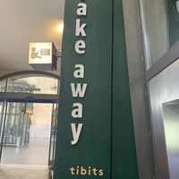 Signage   at Tibits Take Away Pop-Up in Lausanne