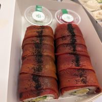 Vegan salmon roll #Veganuary at Dobro Top Vegan   in Dubai
