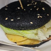 Chickpea flour no chicken burger at Dobro Top Vegan   in Dubai