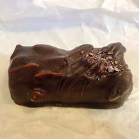 Salted caramel peanut bar  at Dobro Top Vegan   in Dubai