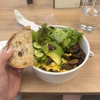 Vegan chicken protein bowl  at Dobro Top Vegan   in Dubai