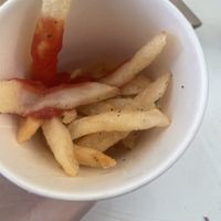 Chips were lovely to be fair  at Enza Cafe in Yamanochi