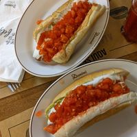 Completos Veggie 🌱 Domino (día del completo Veggie) at Dominó - Florida Center Mall Level 1 in La Florida