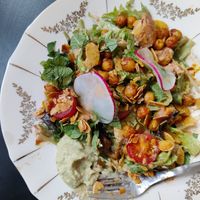 Chickpea salad at Ravintola Lohtu in Helsinki