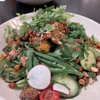 Salad with chimichurri potatoes at Ravintola Lohtu in Helsinki