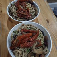 Vegan pasta with dried tomatoes, mushrooms & olives at Amido - Maybe closed in Verona