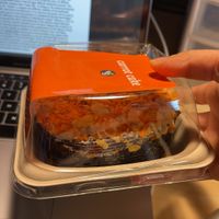 Carrot cake is pre packaged ig at Next Level Veggie Grill - University Village in Seattle