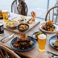Vegan roasts at Grain Barge in Bristol
