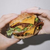 hambúrguer   at Vegedal in Grenoble