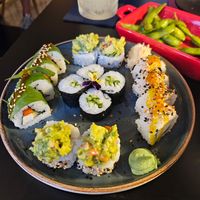 Vegan combo at Don Neko Sushi in Mallorca