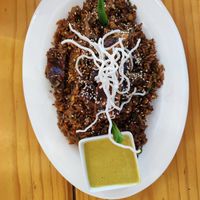 Arroz de tres colores at Rocoto Cusqueño in Santiago