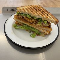 Vegan seitan sandwich   at Franca in Montevideo