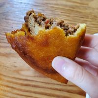 Vegan empanada at Tinker Latin Restaurant in Gainesville