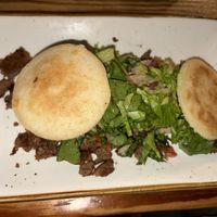Arepas w vegan meat  at Tinker Latin Restaurant in Gainesville