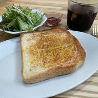 Toast breakfast set menu   at Kitchen HACO in Tokyo