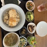 Mix veggies with rice (& tofu, though that wasn’t mentioned)  at Obuthan in Busan