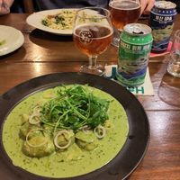 Gnocchi and wheat beer at Obuthan in Busan