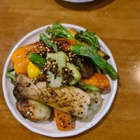 Fried vegetables at Obuthan in Busan