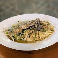 Vegan Korean Style Pasta with Seasonal Vegetables at Obuthan in Busan