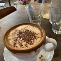 Mexican hot chocolate with cinnamon  at Pods of Beans in Copenhagen
