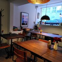 Interior #Veganuary at Pods of Beans in Copenhagen