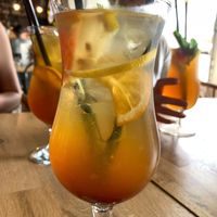 Homemade lemonade citrus at KRZAKI Vege Street Food in Plock