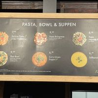 Vegan soup and vegan pasta   at Coffee Fellows - Altstadt Steingasse in Heidelberg
