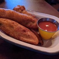 Frickles with Frank's not sauce at Dukes in Edinburgh