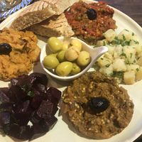 Morrocan salad   at Culture Box cafe in Fes