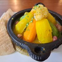 Vegan tagine at Culture Box cafe in Fes