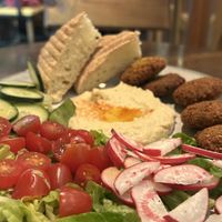 Falafel salad  at Culture Box cafe in Fes